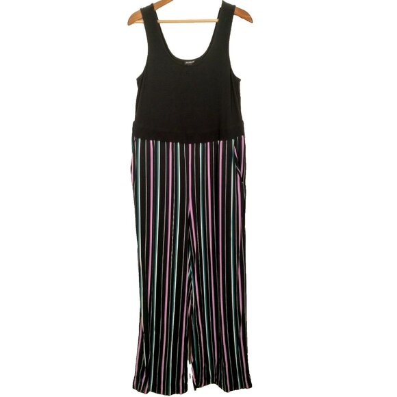 Torrid Size 1 Plus 1X Jumper Sleeveless Stretch Knit Tank Challis Stripe Pants - Picture 1 of 13
